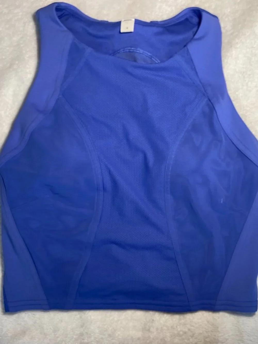 Lululemon Mesh Panelled Training Shelf Tank Top Wild Indigo